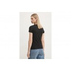 Karl Lagerfeld Γυναικείο Κοντομάνικο T-Shirt Μαύρο