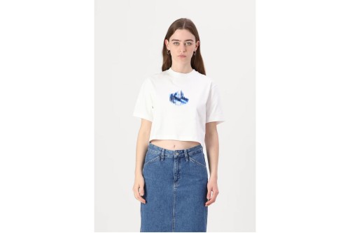 Karl Lagerfeld Boxy Glitched T-Shirt Γυναικείο (A1W17109 100)