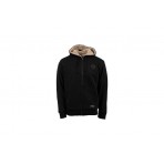 Russell Zip Through With Sherpa Inside Ανδρική Ζακέτα Με Κουκούλα Μαύρη