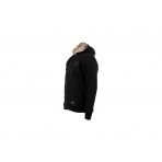 Russell Zip Through With Sherpa Inside Ανδρική Ζακέτα Με Κουκούλα Μαύρη