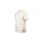 Russell Menas Small Tonal Logo Ανδρικό Κοντομάνικο T-Shirt Ζαχαρί