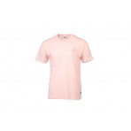Russell Menas Small Tonal Logo Ανδρικό Κοντομάνικο T-Shirt Ροζ