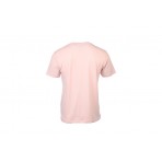 Russell Menas Small Tonal Logo Ανδρικό Κοντομάνικο T-Shirt Ροζ