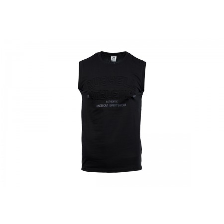 Russell Ανδρική Αμάνικη Μπλούζα Μαύρη