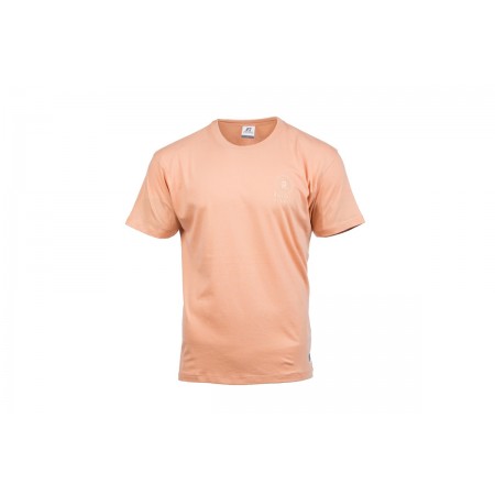 Russell Ανδρικό Κοντομάνικο T-Shirt Σομόν