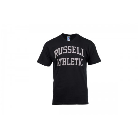 Russell Ανδρικό Κοντομάνικο T-Shirt Μαύρο