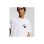 Karl Lagerfeld Ανδρικό Κοντομάνικο T-Shirt Λευκό