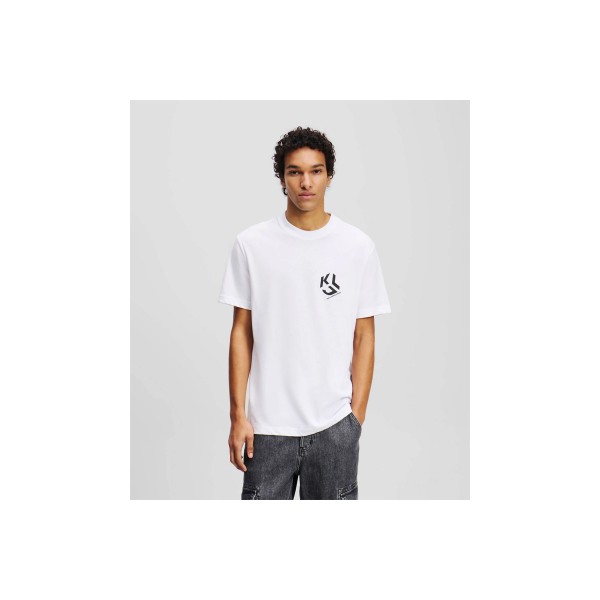 Karl Lagerfeld Reg Monogram T-Shirt Ανδρικό (A2M17072 100)