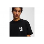 Karl Lagerfeld Ανδρικό Κοντομάνικο T-Shirt Μαύρο