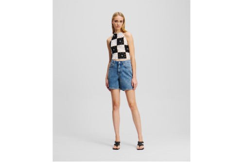 Karl Lagerfeld Hr Denim Σορτς Τζιν Γυναικείο (A2W10041 1UW)