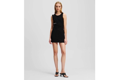 Karl Lagerfeld Ribbed Tank Dress Φόρεμα Mini Γυναικείο (A2W13032 999)