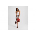Karl Lagerfeld Contrast Binding Crop Top Αμάνικο Γυναικείο (A2W17026 100)