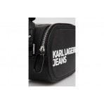 Karl Lagerfeld Essential Logo Pu Cam Τσαντάκι Χιαστί - Ώμου (A2W30249 999)