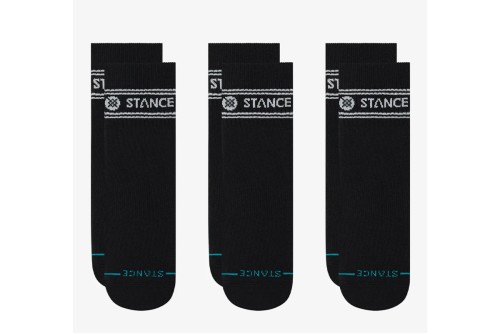 Stance Vital Quarter Κάλτσες Ψηλές 3 Ζευγάρια (A356A25VIT-BLK)