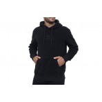 Russell Fleece Ανδρικό Φούτερ Με Κουκούλα Μαύρο
