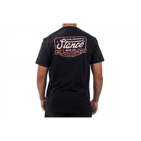 Stance Script Seal Ανδρικό Κοντομάνικο T-Shirt Μαύρο