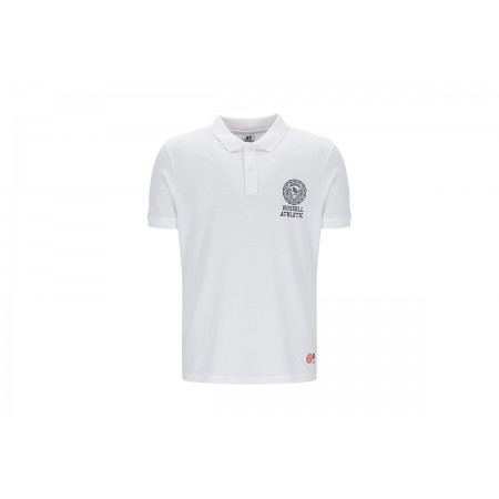 Russell Avery Classic Ανδρικό Κοντομάνικο Polo T-Shirt Λευκό
