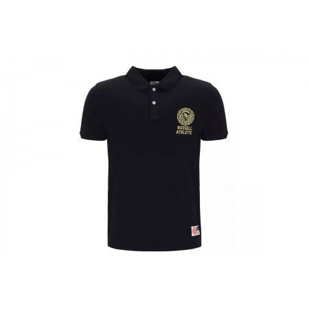 Russell Avery Classic Ανδρικό Κοντομάνικο Polo T-Shirt Μαύρο