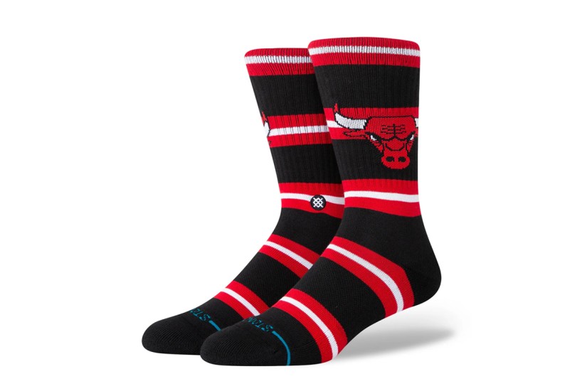 Stance Prep NBA Chicago Bulls Ανδρικές Ψηλές Κάλτσες Μαύρες, Κόκκινες, Λευκές