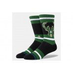 Stance Prep NBA Milwaukee Bucks Ανδρικές Ψηλές Κάλτσες Μαύρες, Πράσινες 1 Ζευγάρι