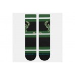 Stance Prep NBA Milwaukee Bucks Ανδρικές Ψηλές Κάλτσες Μαύρες, Πράσινες 1 Ζευγάρι