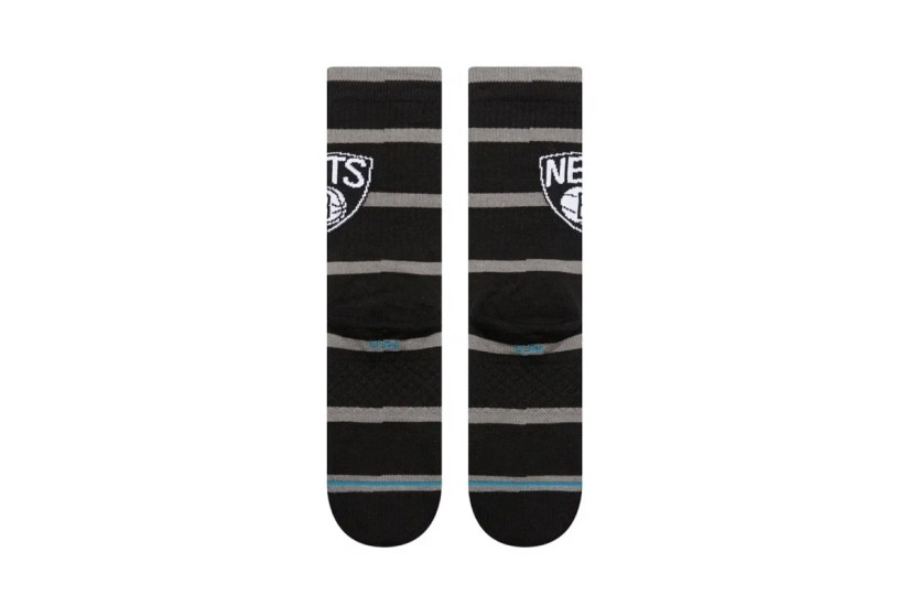 Stance NBA Brooklyn Nets Prep Ανδρικές Ψηλές Κάλτσες Μαύρες, Γκρι 1 Ζευγάρι