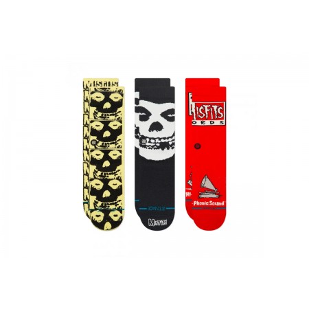 Stance Misfits Box Set Kάλτσες Ψηλές 3 Ζευγάρια 