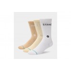 Stance Origin Kάλτσες Ψηλές 3 Ζευγάρια (A556C25ORN-CRM)