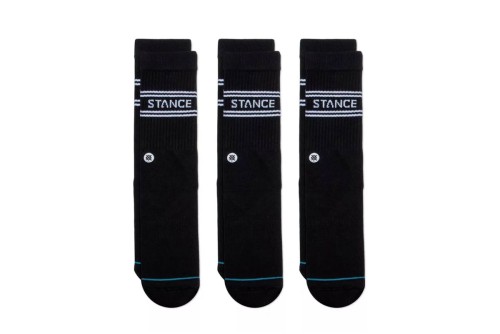 Stance Basic Κάλτσες Ψηλές 3 Ζευγάρια (A556D20SRO-BLK)