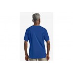 Jack Wolfskin Peak Graphic Ανδρικό Κοντομάνικο T-Shirt Μπλε