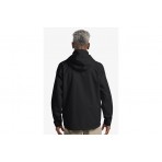 Jack Wolfskin Trailtime 2L Ανδρικό Αδιάβροχο Μπουφάν με Κουκούλα Μαύρο