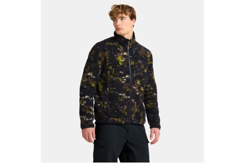 Jack Wolfskin Stone Lite All Over Print Fleece Ζακέτα Sherpa Ανδρική (A65120-T0580)