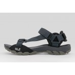 Jack Wolfskin Ridge Ανδρικά Σανδάλια Μαύρα