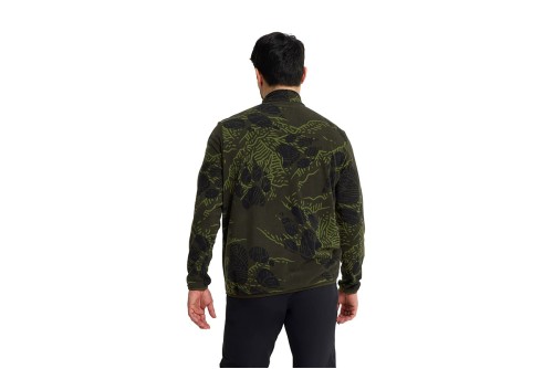 Jack Wolfskin Paw Era 100 Print Μπλούζα Fleece Με Φερμουάρ Ανδρική (A65984-T0676)