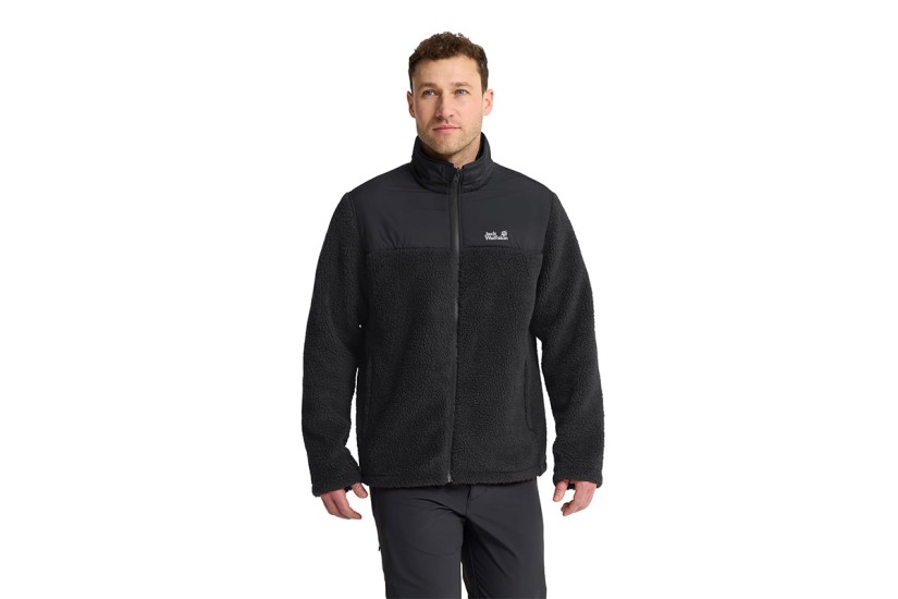 Jack Wolfskin Stonelite 3-In-1 Ανδρικό Αδιάβροχο Μπουφάν με Κουκούλα Ανθρακί