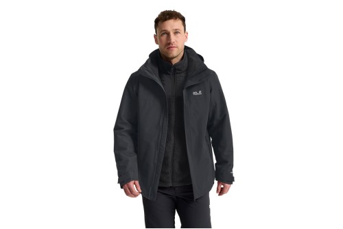 Jack Wolfskin Stonelite 3-In-1 Μπουφάν Αδιάβροχο Ανδρικό (A66473-6350)