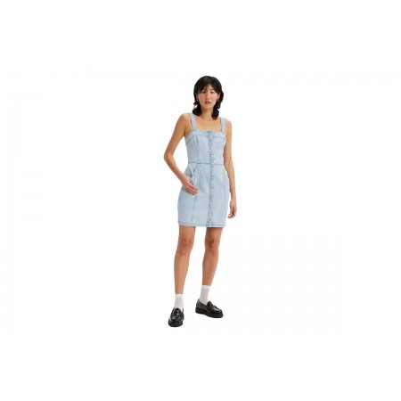 Levi's Drea Lightweight Γυναικείο Τζιν Φόρεμα Με Τιράντες Μπλε