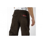 Bee Unusual Baggy Corduroy Ανδρικό Παντελόνι Cargo Καφέ