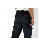 Bee Unusual Baggy Corduroy Ανδρικό Παντελόνι Cargo Μαύρο