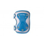 Micro Knee-Elbow Pads Reflective Σετ Προστατευτικών Γαλάζιο Small