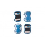 Micro Knee-Elbow Pads Reflective Σετ Προστατευτικών Γαλάζιο Medium