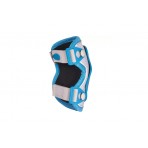 Micro Knee-Elbow Pads Reflective Σετ Προστατευτικών Γαλάζιο Medium