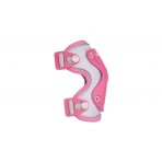 Micro Knee-Elbow Pads Reflective Σετ Προστατευτικών Ροζ Small