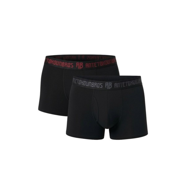 Antetokounbros Underwear Εσώρουχο Boxer Ανδρικό 2 - Τεμάχια (ACJD352001 BLACK-BLACK)