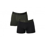 Antetokounbros Underwear Εσώρουχο Boxer Ανδρικό 2 - Τεμάχια (ACJD352001 BLACK-CHAKI)