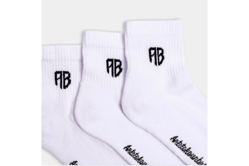 Antetokounbros Ab Logo Κάλτσες Κοντές 3 Ζευγάρια (ACMS352005 100)