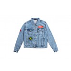 Bee Unusual Feel Good Patchwork Μπουφάν Τζιν Ανδρικό (AJ-242500)