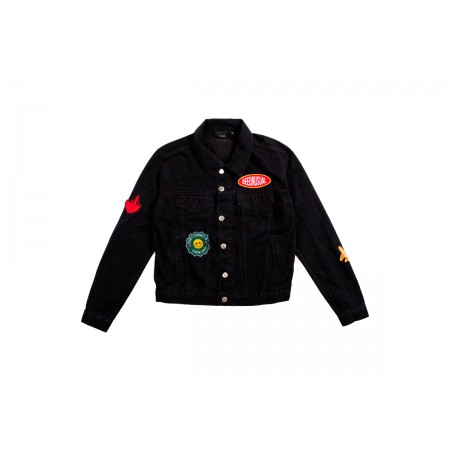 Bee Unusual Feel Good Patchwork Μπουφάν Τζιν Ανδρικό 