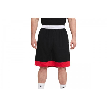 Nike Dri-FIT Icon Ανδρική Μπασκετική Βερμούδα Μαύρη & Κόκκινη