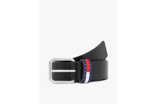 Tommy Jeans Ryan Logo Keeper Leather Ζώνη Casual (AM0AM13688 BDS)